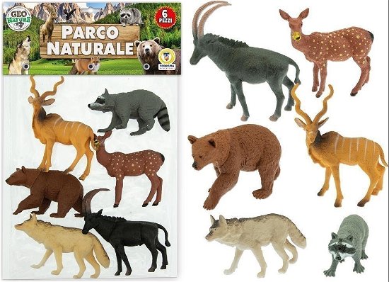 Animali Parco Naturale Rigidi 6 Pz - Busta - Teorema: Geo Nature - Merchandise - Teorema-Liberaonline - 8017967680079 - 