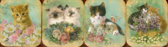 Cover for Press Peony · Pocket Note Set of 4 Mini-pads: Vintage Kittens (Loose-leaf) (2016)