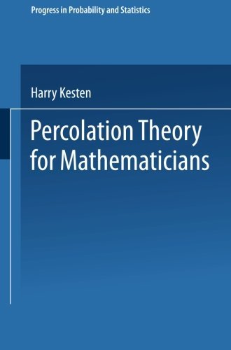Cover for Harry Kesten · Percolation Theory for Mathematicians - Progress in Probability (Paperback Book) (1982)
