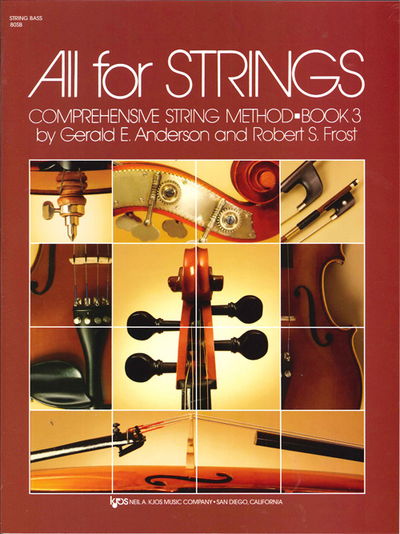 Cover for Robert Frost · All for Strings Book 3 String Bass (Sheet music) (1990)