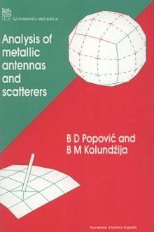 Cover for B. D. Popovic · Analysis of Metallic Antennas and Scatterers - Electromagnetic Waves (Hardcover Book) (1994)