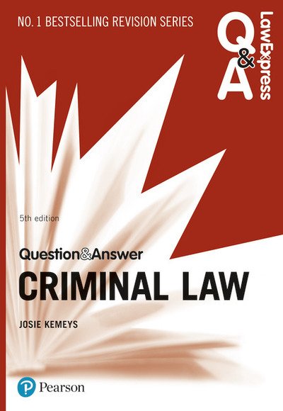 Cover for Nicola Monaghan · Law Express Question and Answer: Criminal Law - Law Express Questions &amp; Answers (Paperback Book) (2019)