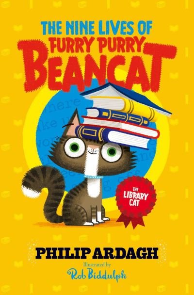 Cover for Philip Ardagh · The Library Cat - The Nine Lives of Furry Purry Beancat (Paperback Book) (2021)