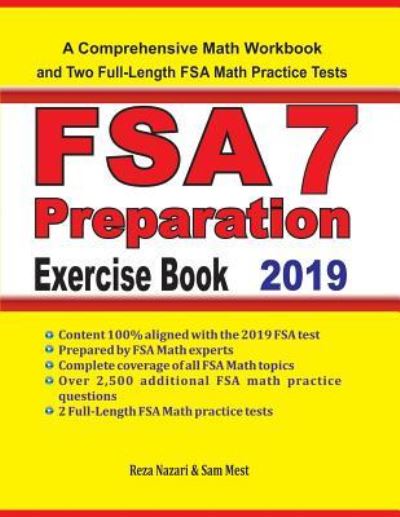 Cover for Reza Nazari · FSA 7 Math Preparation Exercise Book (Paperback Book) (2019)