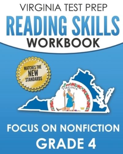 Cover for V Hawas · VIRGINIA TEST PREP Reading Skills Workbook Focus on Nonfiction Grade 4 (Paperback Book) (2019)