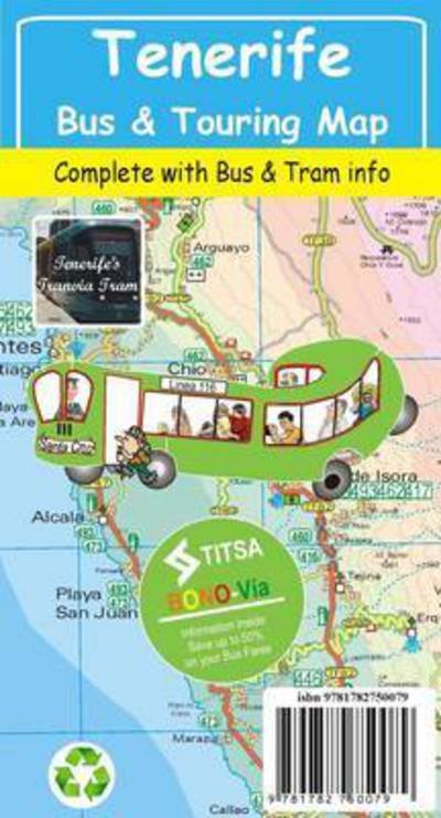 Cover for David Brawn · Tenerife Bus &amp; Touring Map (Map) (2015)