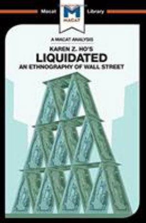 Cover for Rodolfo Maggio · Liquidated:: An Ethnography of Wall Street - The Macat Library (Hardcover Book) (2017)