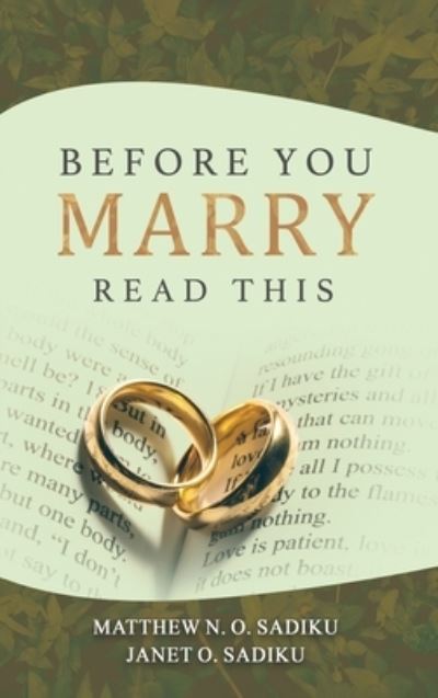 Cover for Matthew N.O. Sadiku · Before You Marry (Book) (2023)