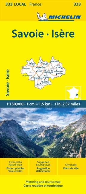 Cover for Michelin · Michelin local Map: France blad 333: Isere, Savoie (Gebundenes Buch) (2024)