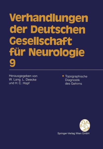 Cover for Lang  Wilfried · Topographische Diagnostik Des Gehirns (Paperback Book) (1995)