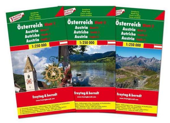 Cover for Freytag &amp; Berndt · Freytag &amp; Berndt Road Map: Austria: 3 sheets (Hardcover Book) (2017)