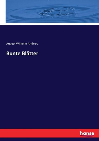 Cover for Ambros · Bunte Blätter (Book) (2017)