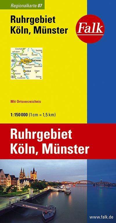 Falk Regionalkarten Deutschland Blad 7: Ruhrgebiet, Köln, Münster - Mair-Dumont - Boeken - Falk - 9783827918079 - 31 juli 2014