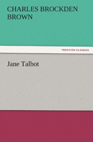 Cover for Charles Brockden Brown · Jane Talbot (Tredition Classics) (Pocketbok) (2011)