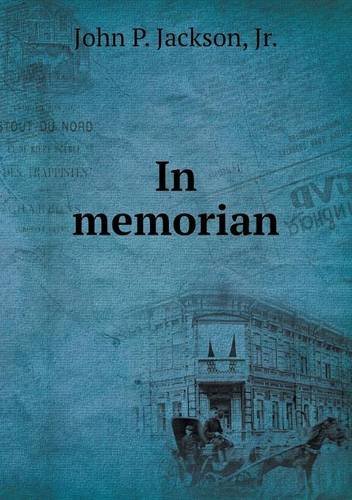 Cover for Jr. · In Memorian (Paperback Book) (2013)