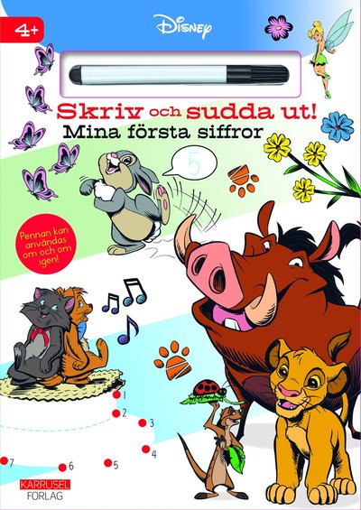 Disney - Skriv och sudda ut! Mina första siffror -  - Kirjat - Karrusel Forlag Cargo Int Aps - 9788771863079 - perjantai 7. heinäkuuta 2023