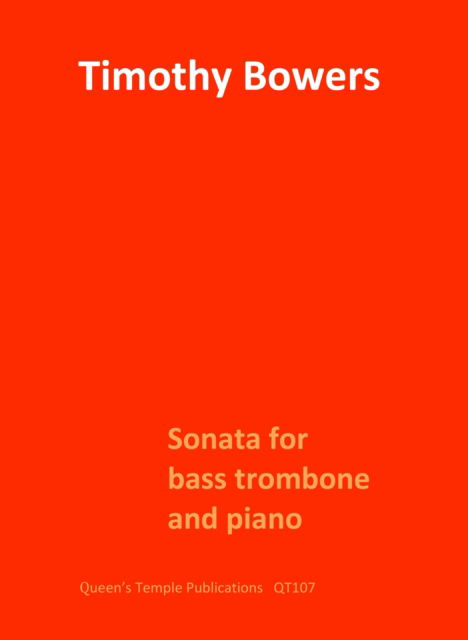 Cover for Sonata for Bass Trombone and Piano (Sheet music) (2025)
