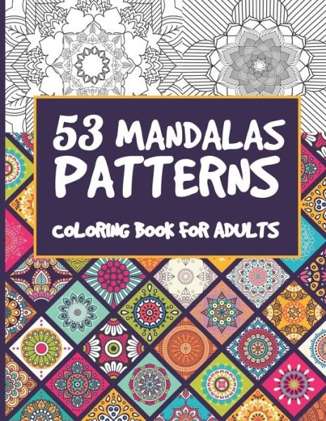 Cover for Cfjn Publisher · 53 Mandalas patterns coloring book for adults (Paperback Bog) (2020)