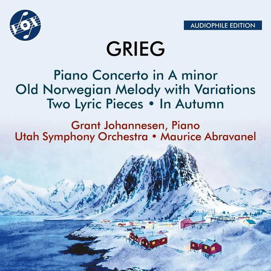 Cover for Grant Johannesen &amp; Maurice Abravanel &amp; Utah Symphony Orchestra · Grieg: Piano Concerto In A Minor - Old Norwegian Melody With Variations (CD) (2024)