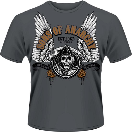 Cover for Sons of Anarchy · Winged Reaper Grey (T-shirt) [size S] (2013)