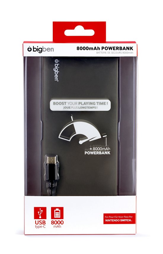 Powerbank 8000 Mah Voor Nintendo Switch - Bigben - Merchandise - Big Ben - 3499550357080 - 