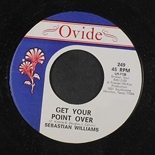 Get Your Point Over/I Dont Care Wha - Sebastian Williams - Muzyka - DEPTFORD NORTHERN SOUL CLUB RECORDS - 5051083169080 - 27 sierpnia 2021