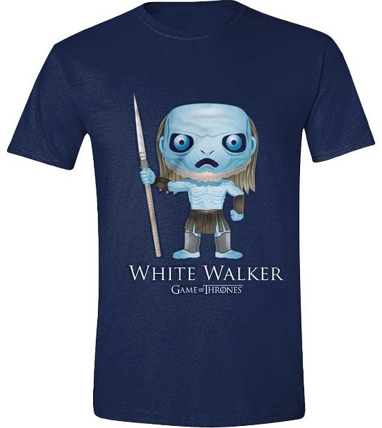 Cover for Game Of Thrones · Pop Art White Walker Men T-shirt - Navy (MERCH)