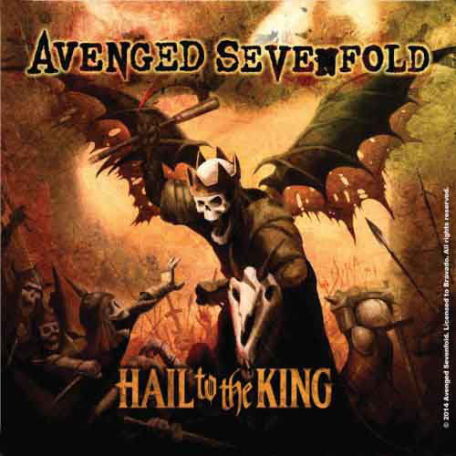 Avenged Sevenfold Single Cork Coaster: Hail to the King - Avenged Sevenfold - Mercancía - Unlicensed - 5055295380080 - 18 de noviembre de 2016