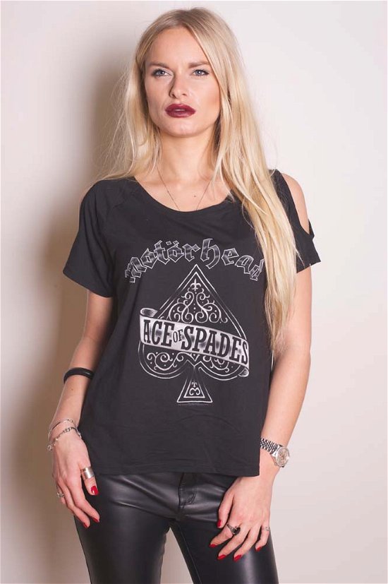 Cover for Motörhead · Motorhead Ladies Fashion Tee: Ace of Spades with Cut-outs (TØJ) [size S] [Black - Ladies edition]