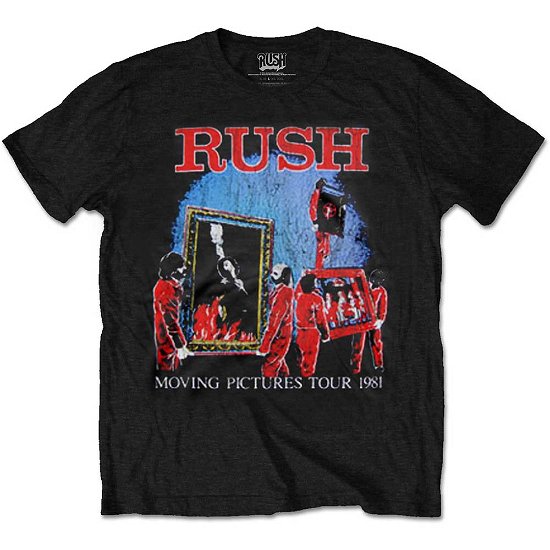 Rush Unisex T-Shirt: Moving Pictures Tour - Rush - Produtos - Bravado - 5055979947080 - 