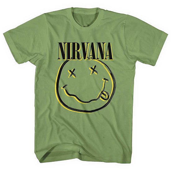 Nirvana Unisex T-Shirt: Inverse Happy Face - Nirvana - Merchandise -  - 5056561037080 - 