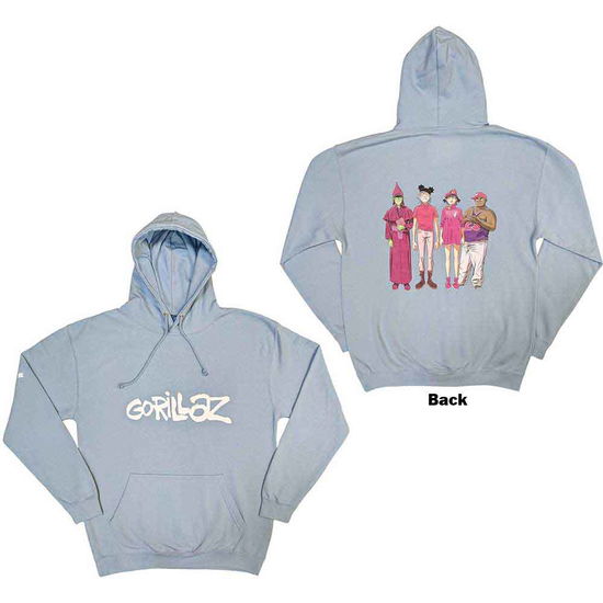 Gorillaz Unisex Pullover Hoodie: Cracker Island (Back Print) - Gorillaz - Merchandise -  - 5056737216080 - 