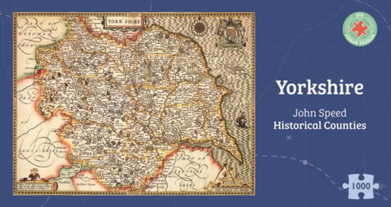 Cover for Yorkshire Historical 1610 Map 1000 Piece Puzzle (Paperback Book) (2024)