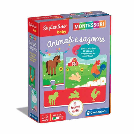 Clementoni · Clementoni: Sapientino Baby Educativo Made In Italy Montessori Baby Animali E Sagome (MERCH)