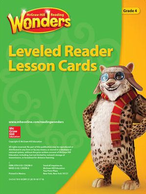 Reading Wonders Leveled Reader Lesson Cards Grade 4 - Donald BEAR - Books - McGraw-Hill Education - 9780021292080 - April 1, 2016