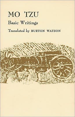 Cover for Mo-tzu · Mo Tzu: Basic Writings - Translations from the Asian Classics (Paperback Book) (1963)