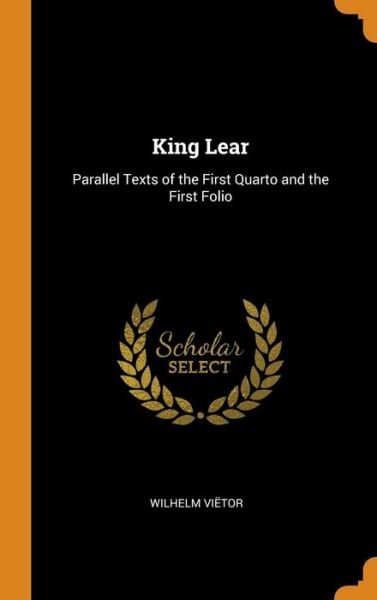 Cover for Wilhelm Vietor · King Lear (Innbunden bok) (2018)