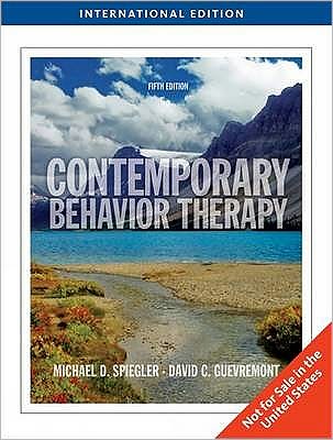 Cover for Spiegler, Michael (Providence College) · Contemporary Behavior Therapy, International Edition (Paperback Book) (2009)