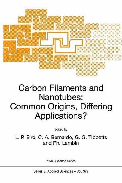 Cover for L P Biro · Carbon Filaments and Nanotubes: Common Origins, Differing Applications? - Nato Science Series E: (Pocketbok) [Softcover reprint of the original 1st ed. 2001 edition] (2001)