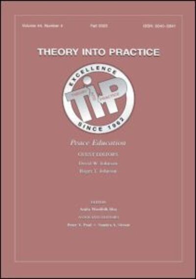 Peace Education Tip V44#4 - David Johnson - Books - Taylor & Francis Inc - 9780805894080 - October 31, 2005