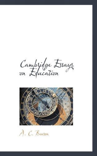 Cover for A. C. Benson · Cambridge Essays on Education (Paperback Book) (2009)