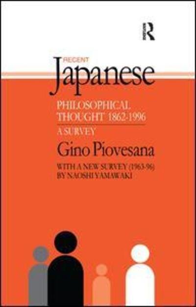 Cover for Gino K. Piovesana · Recent Japanese Philosophical Thought 1862-1994 (Paperback Bog) (2016)