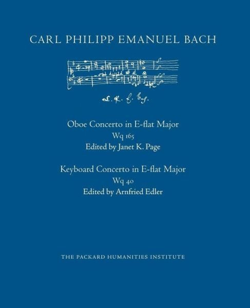 Cover for Carl Philipp Emanuel Bach · Concerto in E-flat Major, Wq 165 and Wq 40 (Paperback Book) (2014)