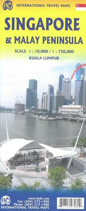 Cover for ITM Publications · Singapore &amp; Malay Peninsula, International Travel Maps (Bok) (2019)