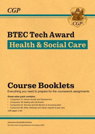 Cover for CGP Books · BTEC Tech Award in Health &amp; Social Care: Course Booklets Pack - CGP BTEC Tech Awards (Paperback Book) (2022)