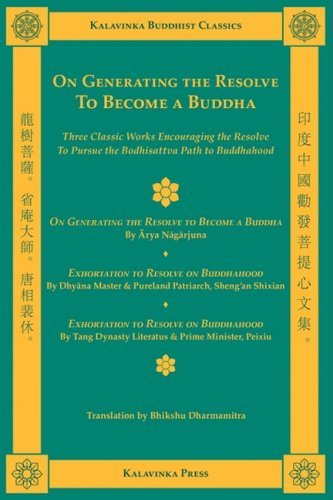 Cover for The Honorable Peixiu · On Generating the Resolve to Become a Buddha (Kalavinka Buddhist Classics) (Paperback Book) (2009)