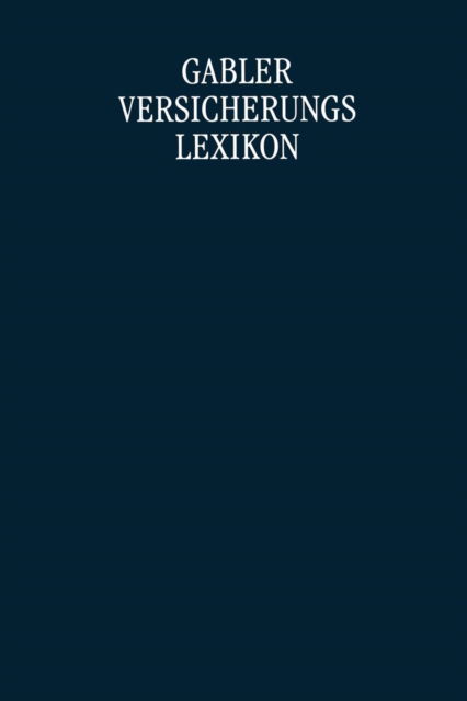 Cover for Peter Koch · Gabler Versicherungs Lexikon (Paperback Book) [1994 edition] (1994)