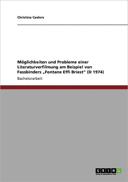 Cover for Caelers · Möglichkeiten und Probleme eine (Book) [German edition] (2009)