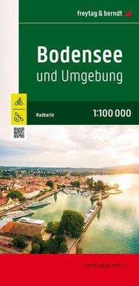Cover for Lake Constance and surroundings, bike and leisure map 1:75,000, freytag &amp; berndt, RK 0099 (Landkarten) (2022)