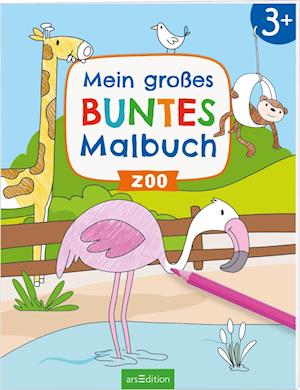 Mein GroÃŸes Buntes Malbuch Â– Zoo - Marlit Kraus - Książki -  - 9783845855080 - 